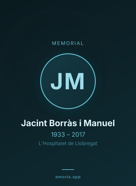 Memorial portrait of Jacint Borràs i Manuel