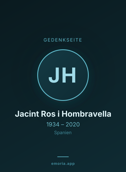 Gedenkportrait von Jacint Ros i Hombravella