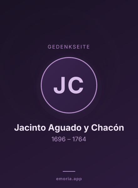 Gedenkportrait von Jacinto Aguado y Chacón