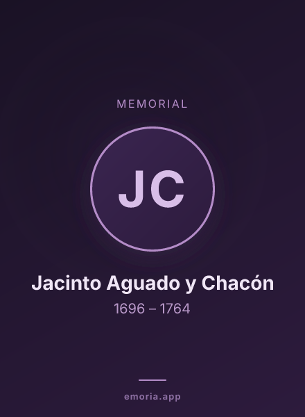 Memorial portrait of Jacinto Aguado y Chacón