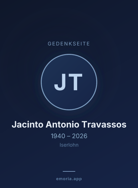 Gedenkportrait von Jacinto Antonio Travassos