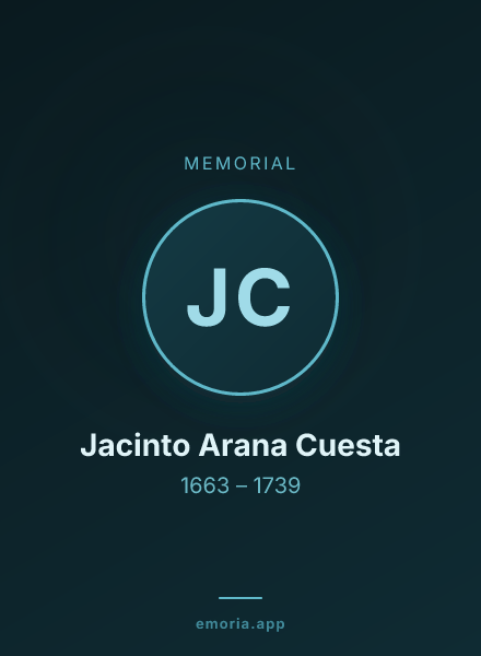 Memorial portrait of Jacinto Arana Cuesta