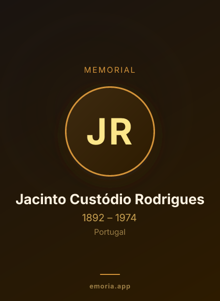 Memorial portrait of Jacinto Custódio Rodrigues