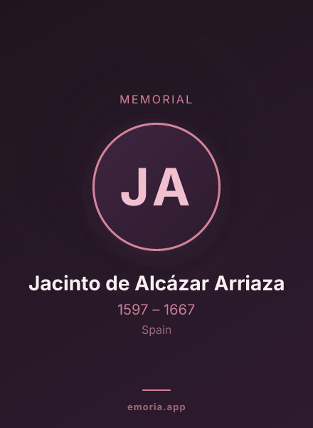 Memorial portrait of Jacinto de Alcázar Arriaza