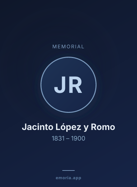 Memorial portrait of Jacinto López y Romo