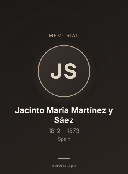 Memorial portrait of Jacinto Maria Martínez y Sáez