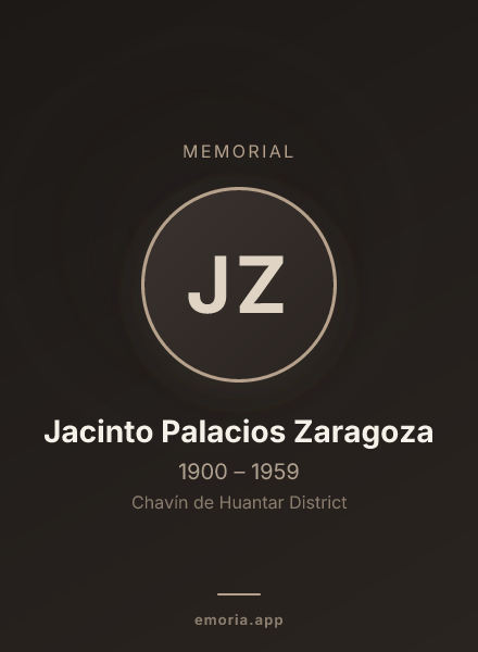 Memorial portrait of Jacinto Palacios Zaragoza