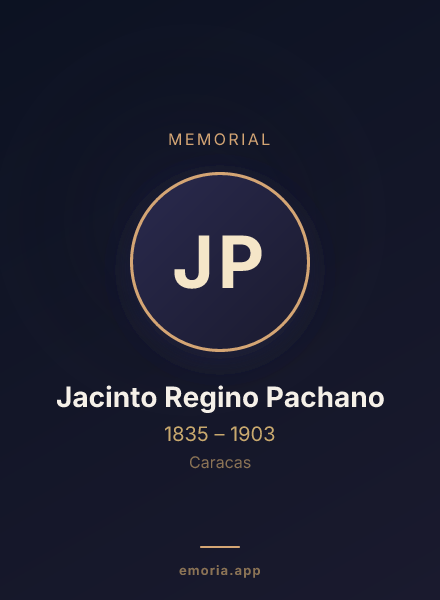 Memorial portrait of Jacinto Regino Pachano