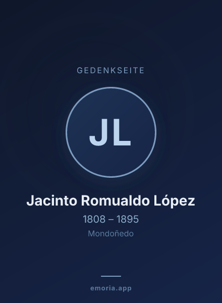 Gedenkportrait von Jacinto Romualdo López
