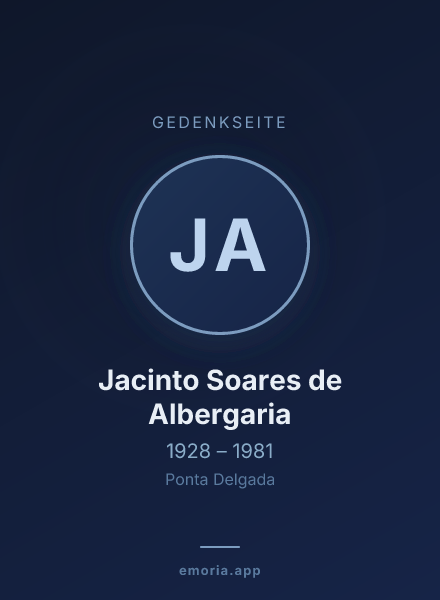 Gedenkportrait von Jacinto Soares de Albergaria