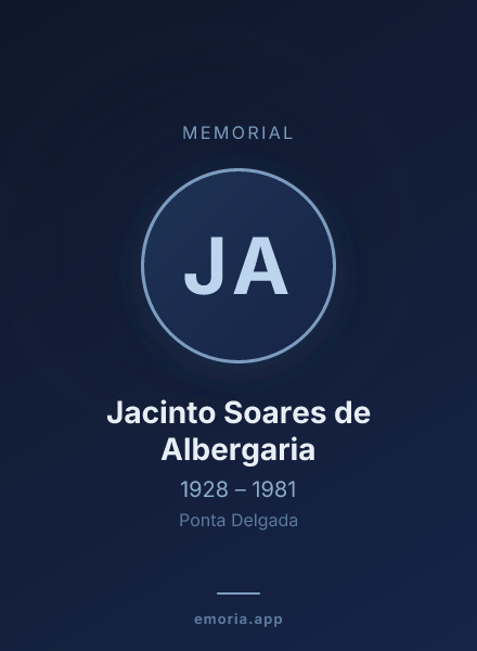 Memorial portrait of Jacinto Soares de Albergaria