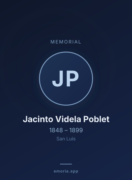 Memorial portrait of Jacinto Videla Poblet
