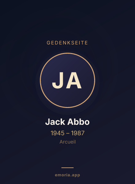 Gedenkportrait von Jack Abbo