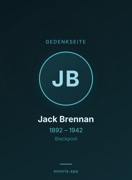 Gedenkportrait von Jack Brennan