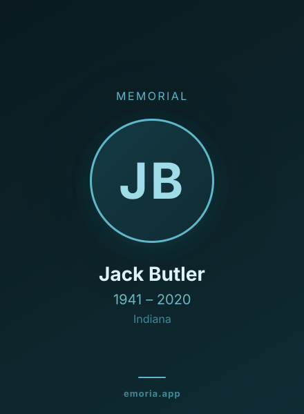 Memorial portrait of Jack Butler