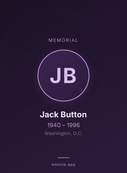 Memorial portrait of Jack Button