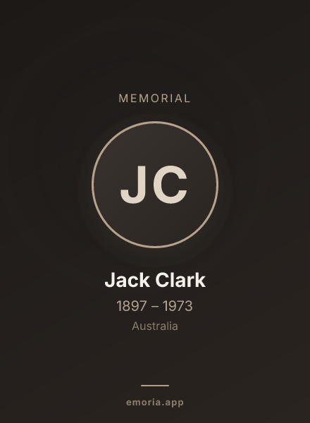 Memorial portrait of Jack Clark