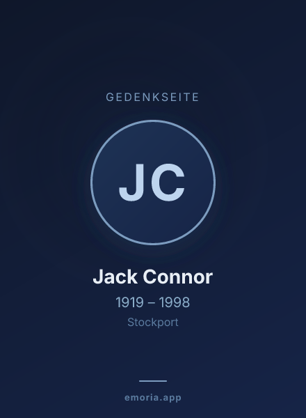 Gedenkportrait von Jack Connor