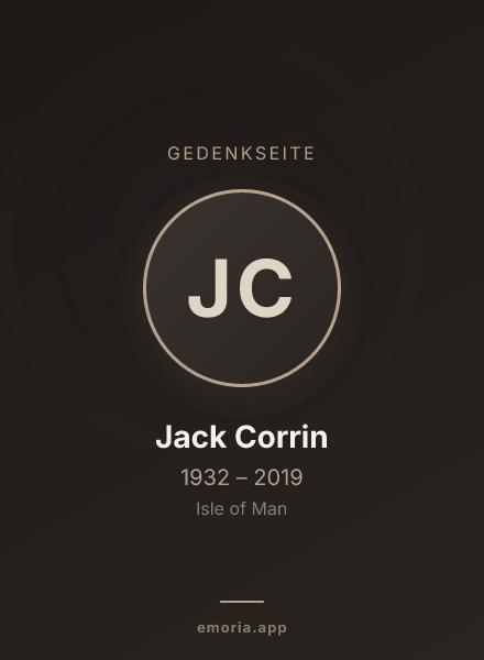 Gedenkportrait von Jack Corrin