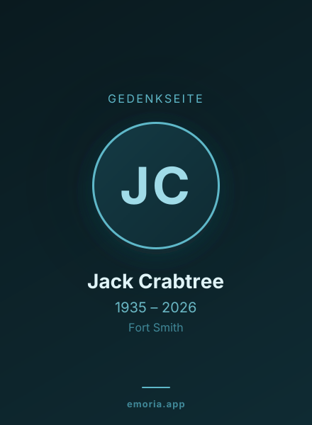 Gedenkportrait von Jack Crabtree