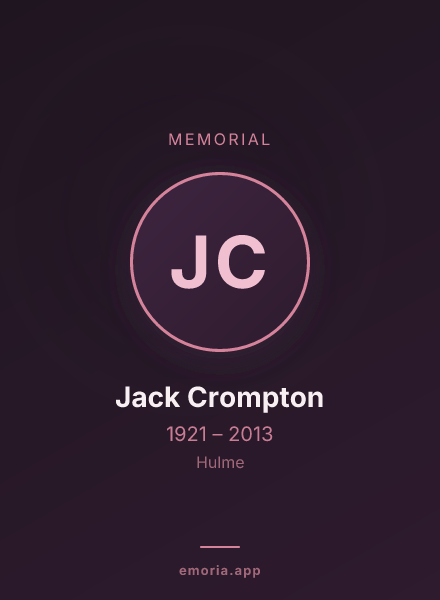Memorial portrait of Jack Crompton