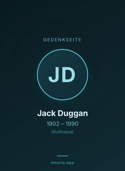 Gedenkportrait von Jack Duggan