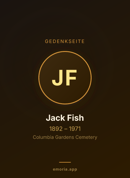 Gedenkportrait von Jack Fish