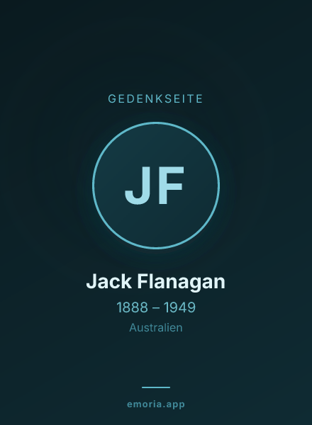 Gedenkportrait von Jack Flanagan
