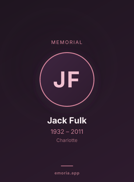 Memorial portrait of Jack Fulk