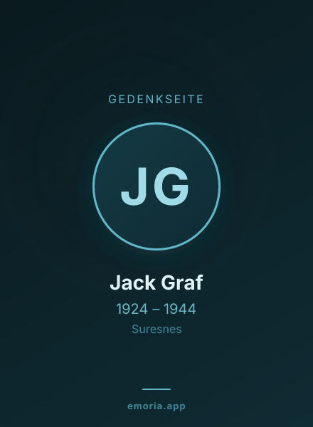 Gedenkportrait von Jack Graf