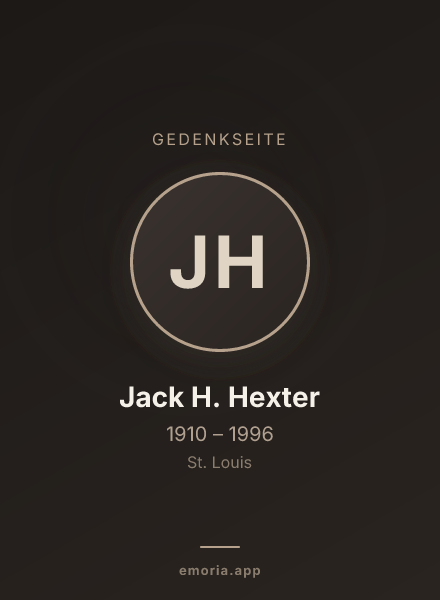 Gedenkportrait von Jack H. Hexter