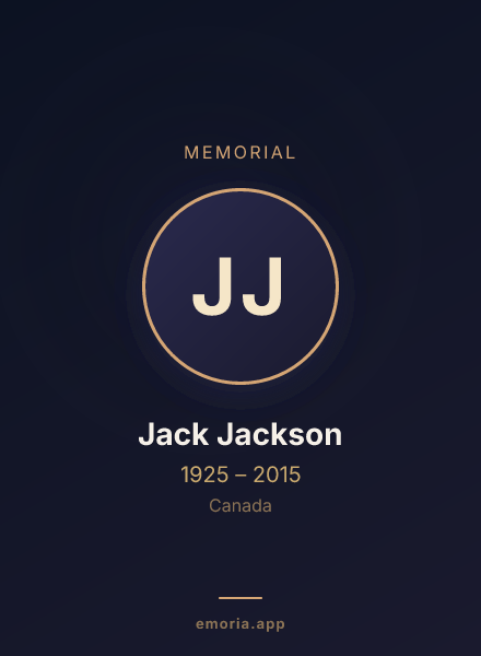 Memorial portrait of Jack Jackson