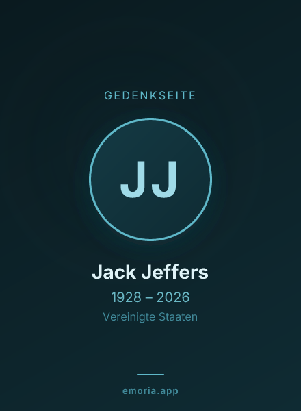 Gedenkportrait von Jack Jeffers