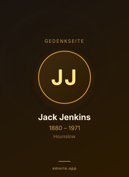 Gedenkportrait von Jack Jenkins