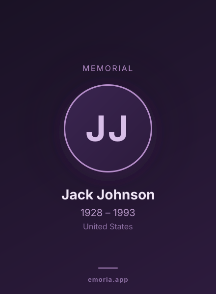 Memorial portrait of Jack Johnson