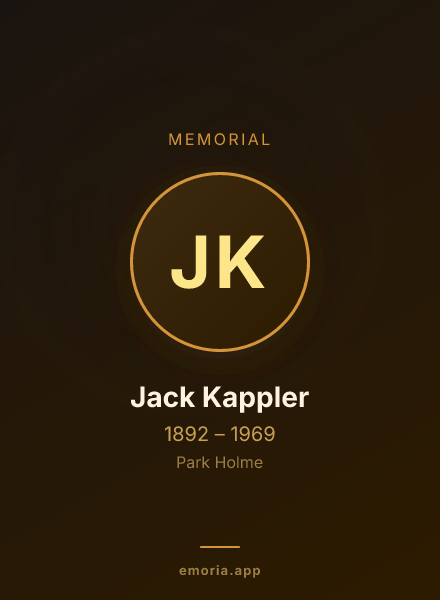 Memorial portrait of Jack Kappler