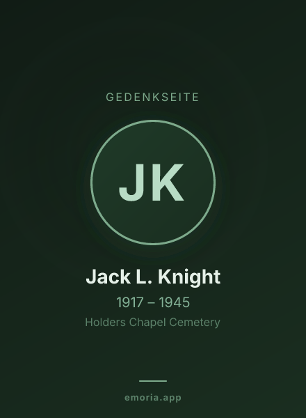 Gedenkportrait von Jack L. Knight