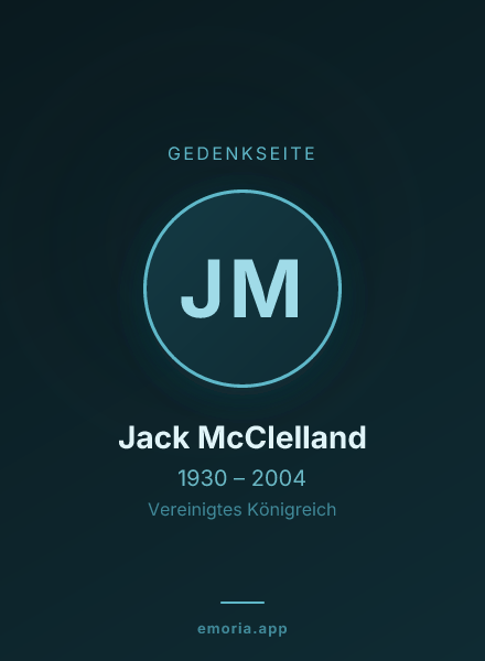 Gedenkportrait von Jack McClelland
