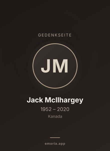 Gedenkportrait von Jack McIlhargey