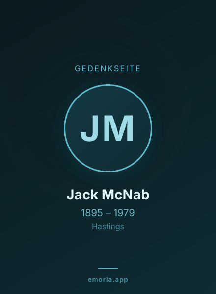 Gedenkportrait von Jack McNab