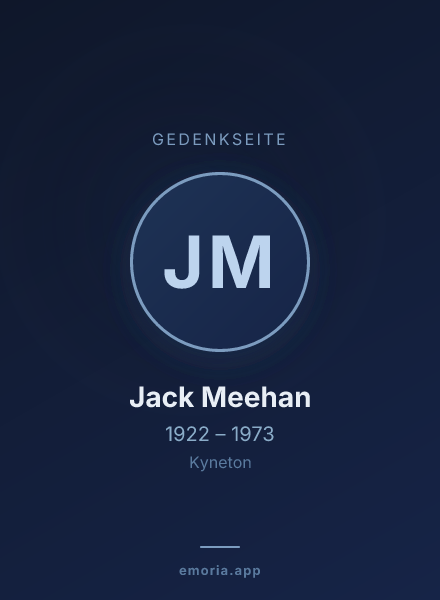 Gedenkportrait von Jack Meehan