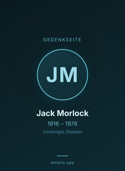 Gedenkportrait von Jack Morlock