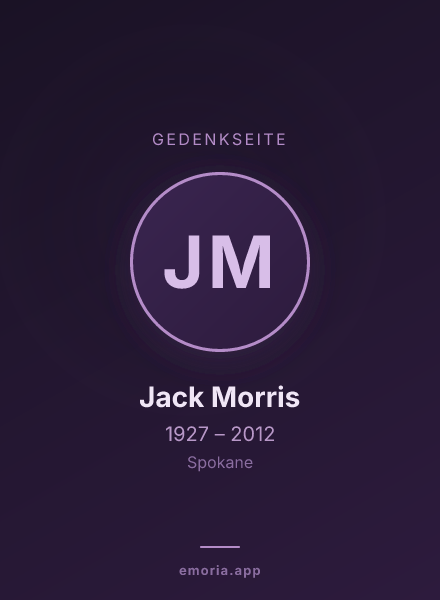 Gedenkportrait von Jack Morris