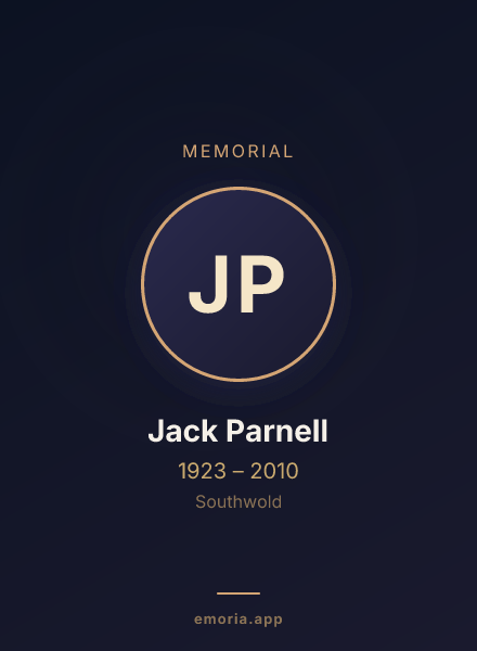 Memorial portrait of Jack Parnell