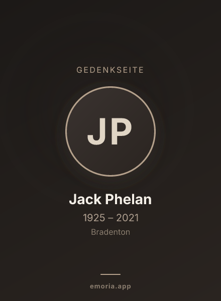 Gedenkportrait von Jack Phelan