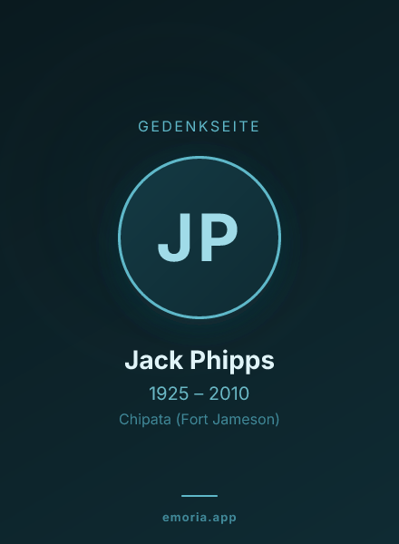 Gedenkportrait von Jack Phipps