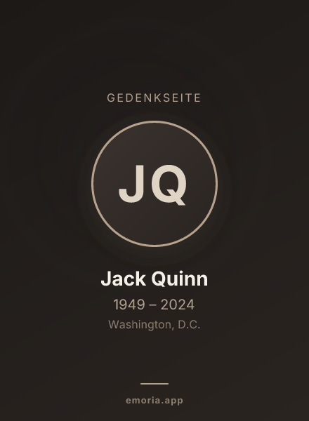 Gedenkportrait von Jack Quinn