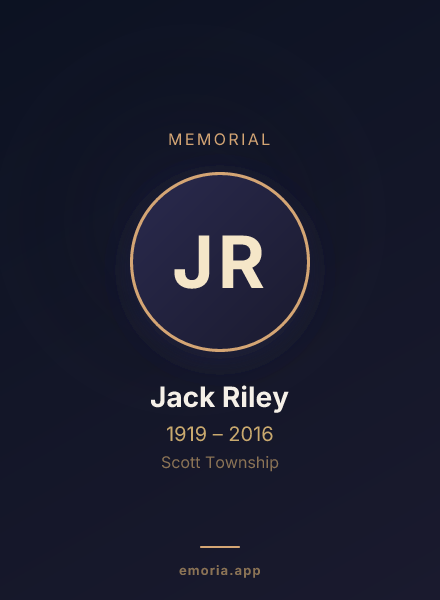 Memorial portrait of Jack Riley