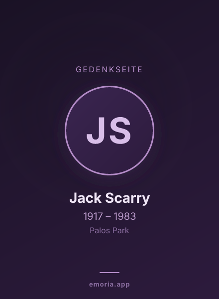 Gedenkportrait von Jack Scarry