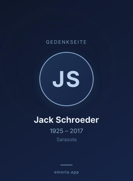 Gedenkportrait von Jack Schroeder